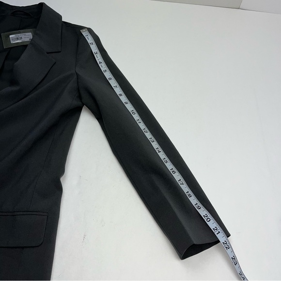 AllSaints All Saints Aleida Tri Blazer Open Black Smoke Grey Gray Size 2 NEW - Picture 13 of 15